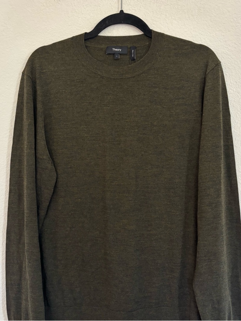 Theory Mens Crewneck Sweater Regal Wool